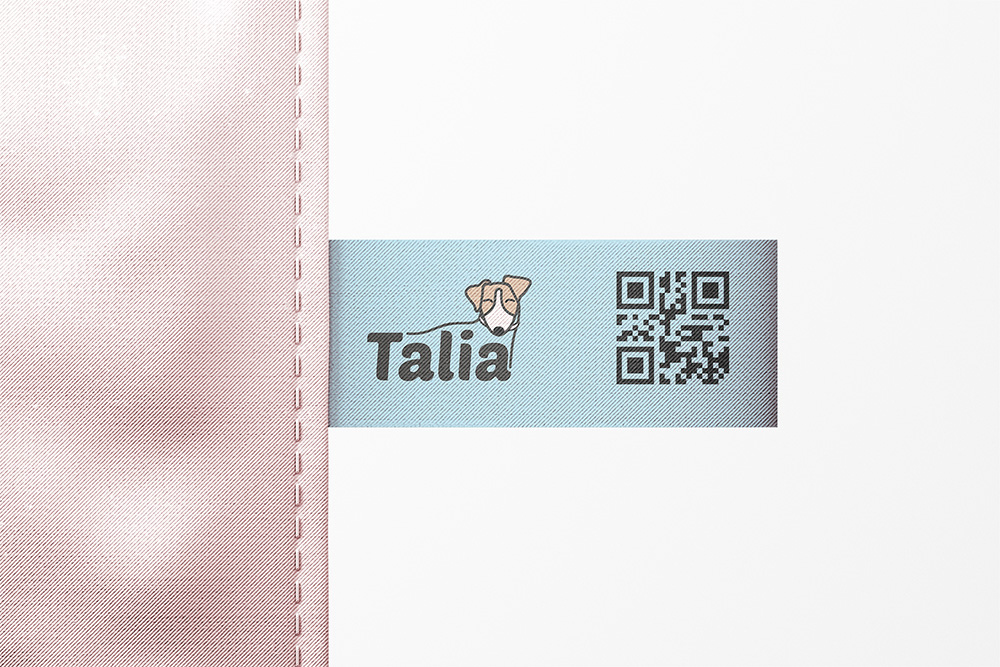Etiquette qr code harnais dogscent