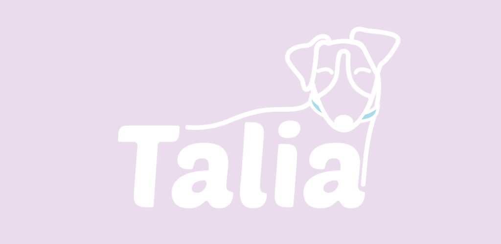 Logo de la marque Talia sur fond rose